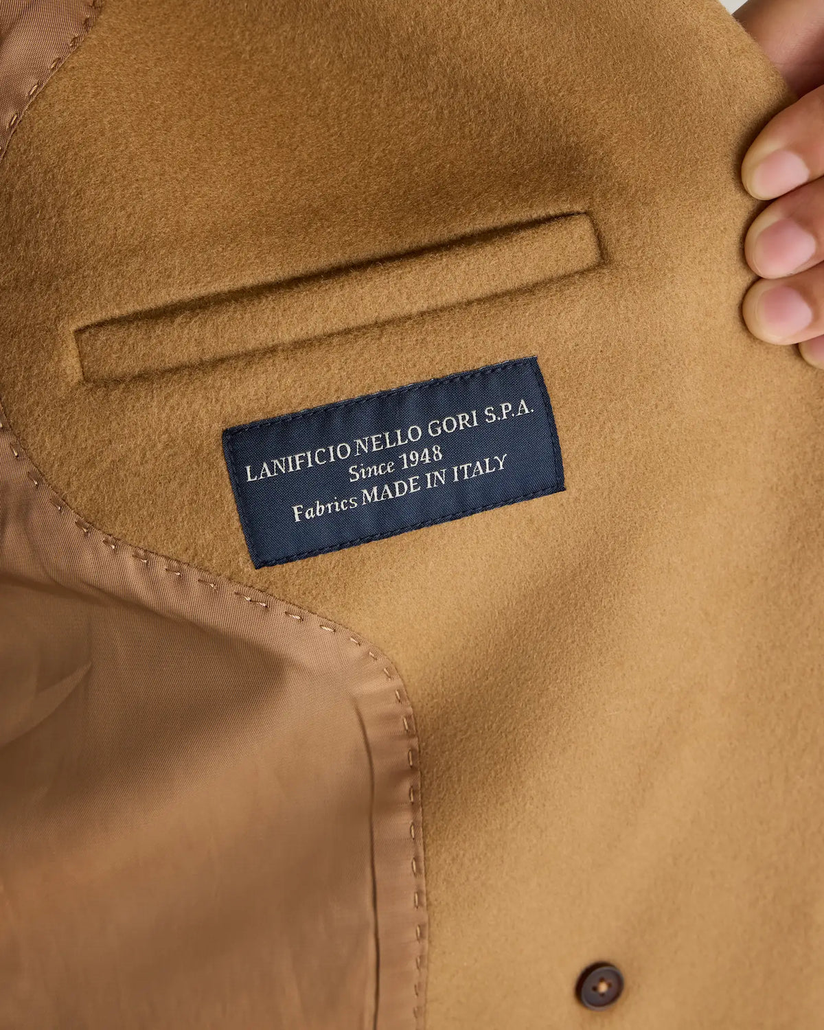 Italian Wool Classic Single-Breasted Coat - US 5745