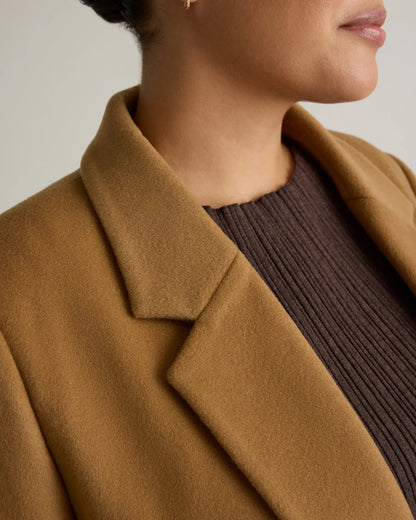 Italian Wool Classic Single-Breasted Coat - US 5745