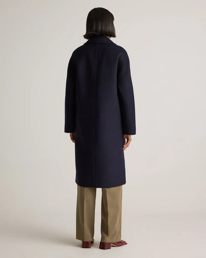 Italian Wool Double-Breasted Slouch Coat - US 6379