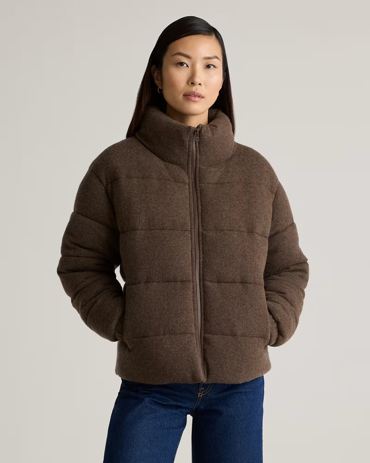 Mongolian Cashmere Puffer Jacket - US 5074
