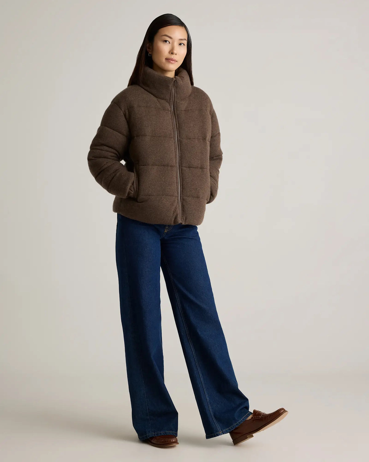 Mongolian Cashmere Puffer Jacket - US 5074