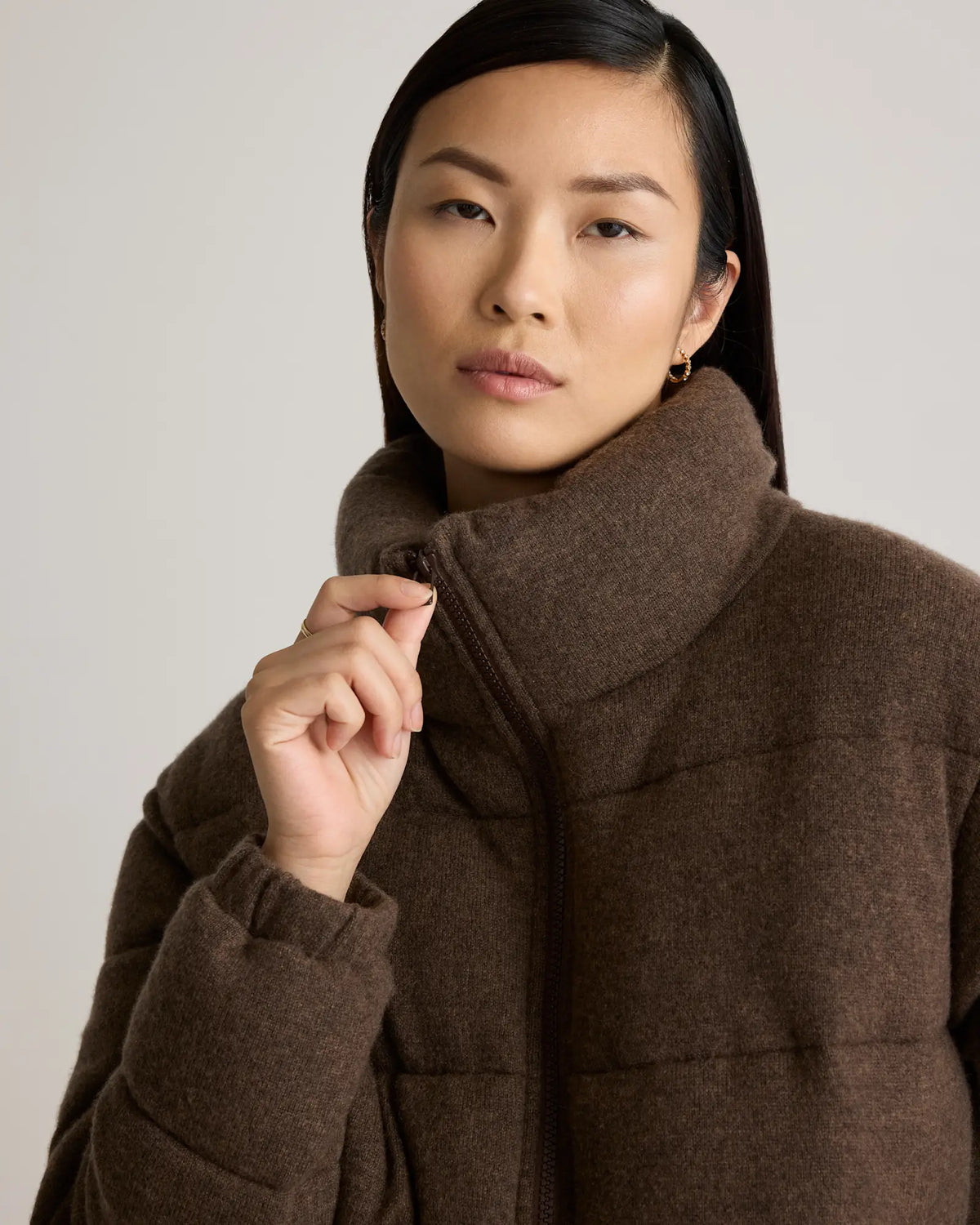 Mongolian Cashmere Puffer Jacket - US 5074
