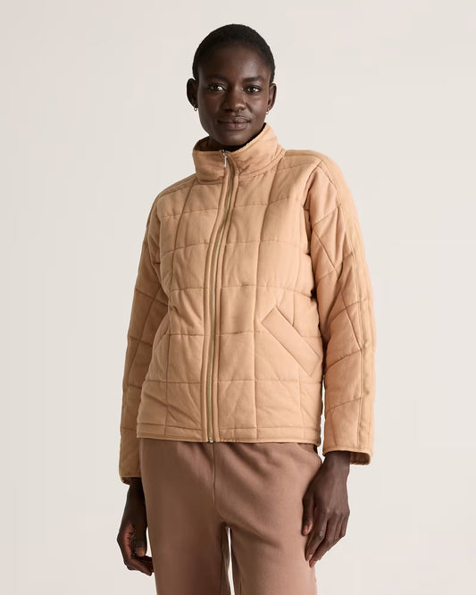 Organic Cotton Quilted Knit Jacket - US 2166