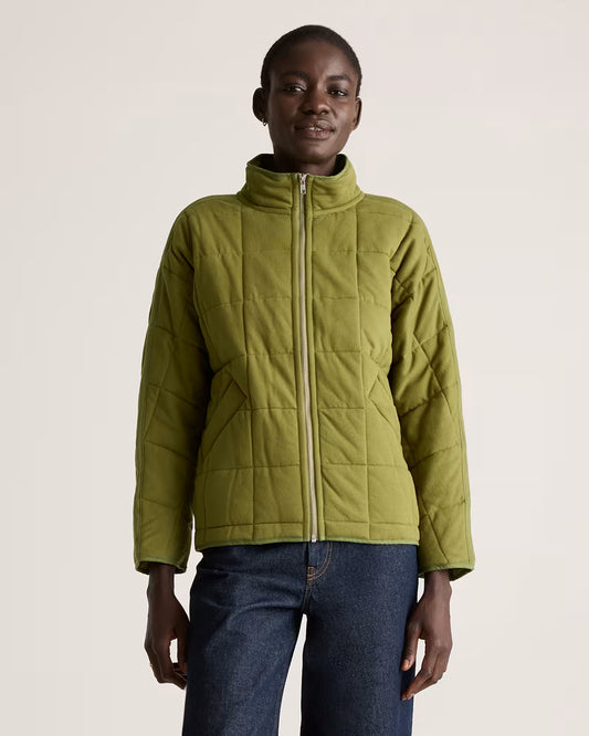 Organic Cotton Quilted Knit Jacket - US 1413