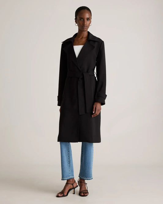 Stretch Crepe Trench Coat - US 1967