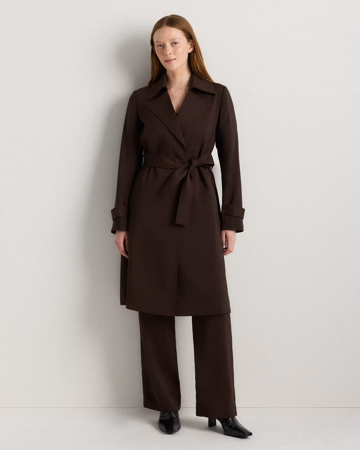 Stretch Crepe Trench Coat - US 5035