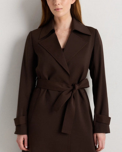 Stretch Crepe Trench Coat - US 5035