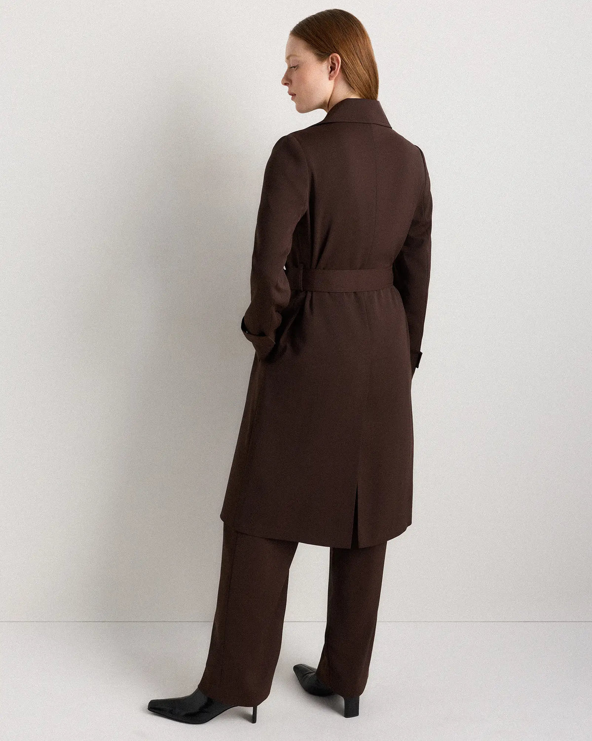 Stretch Crepe Trench Coat - US 5035