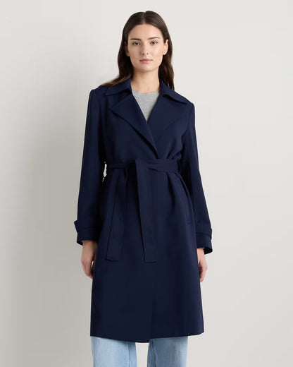 Stretch Crepe Trench Coat - US 8637
