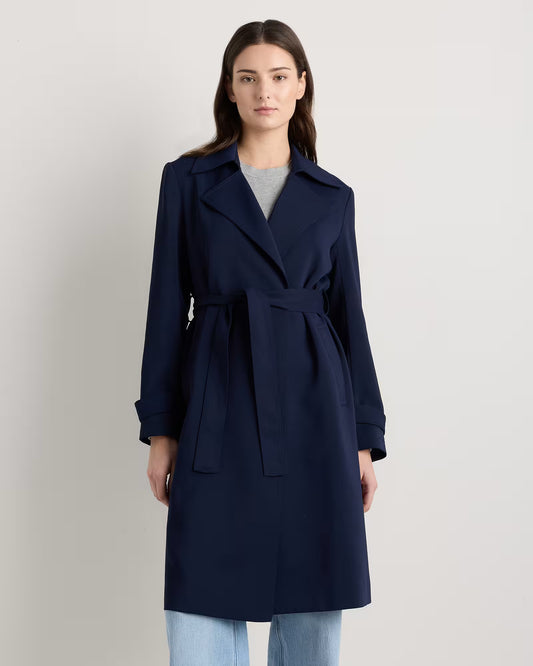 Stretch Crepe Trench Coat - US 8637