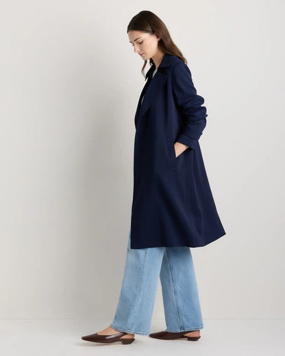 Stretch Crepe Trench Coat - US 8637