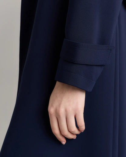 Stretch Crepe Trench Coat - US 8637