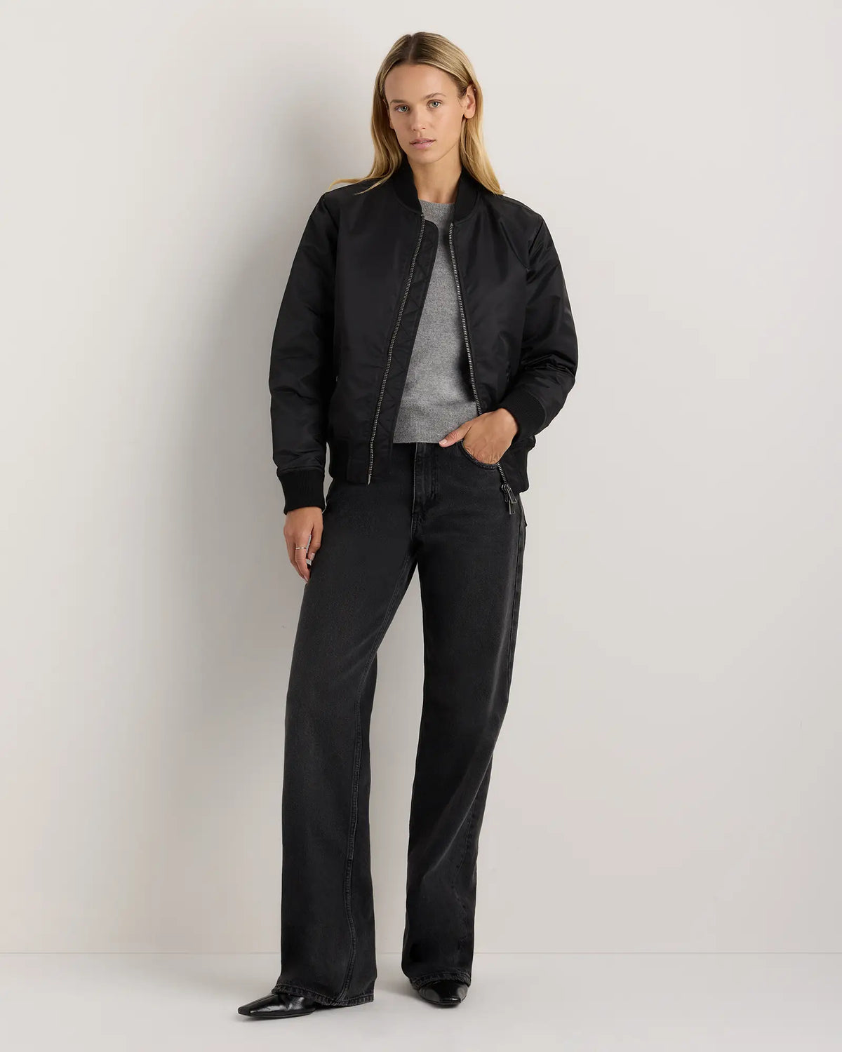 Flight Nylon Bomber Jacket - US 3083
