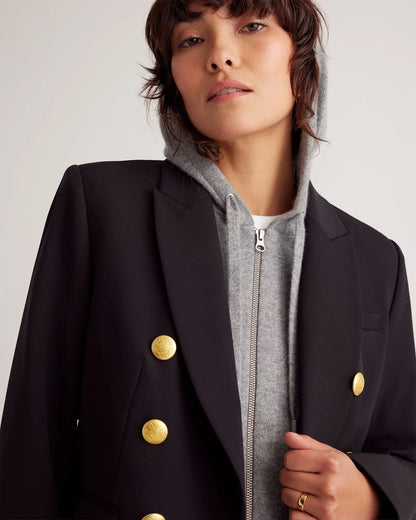100% Mongolian Cashmere Hoodie Blazer Insert - US 3643