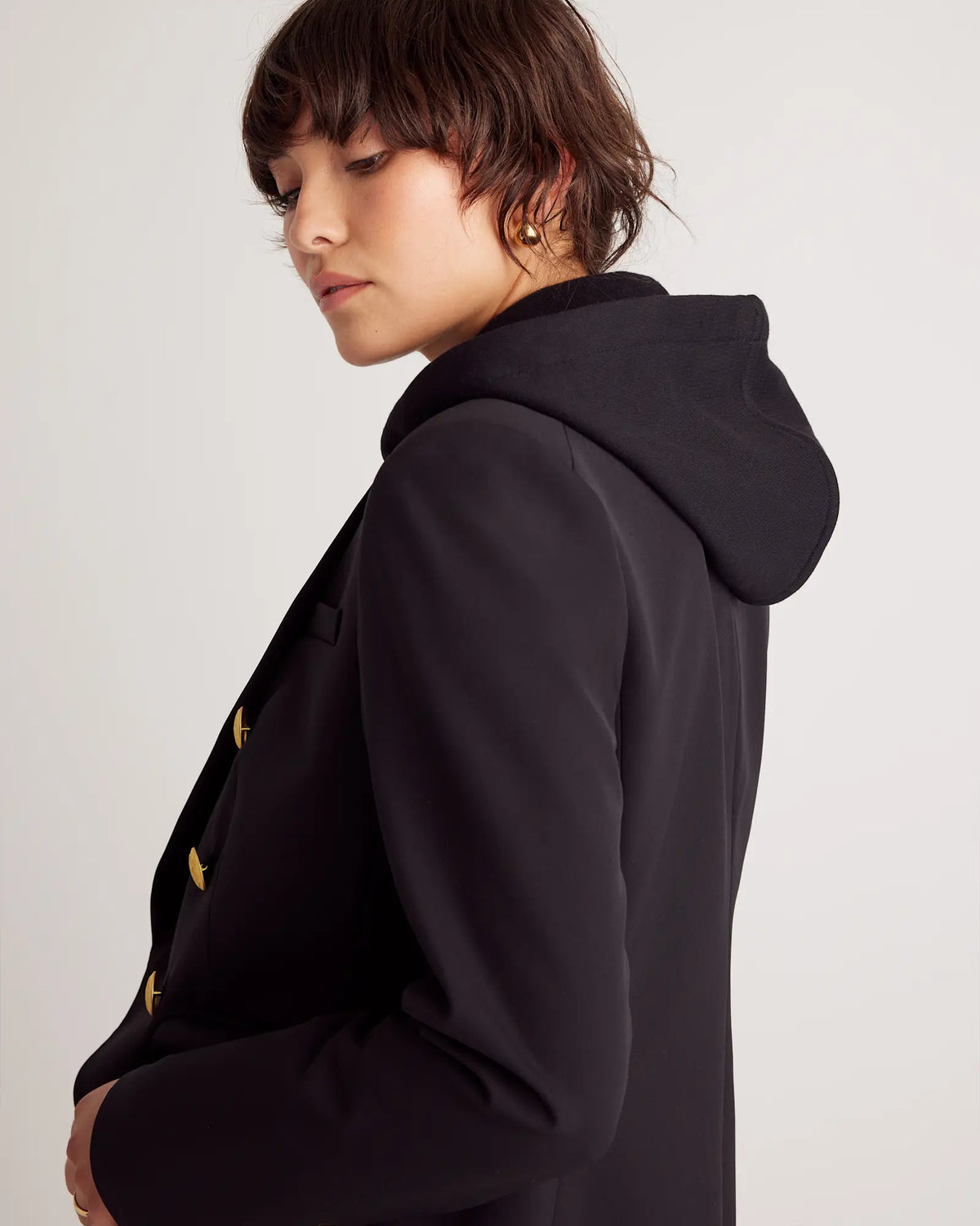 Organic Heavyweight Fleece Hoodie Blazer Insert - US 7970