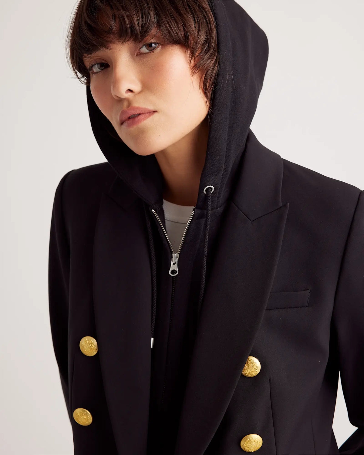 Organic Heavyweight Fleece Hoodie Blazer Insert - US 7970