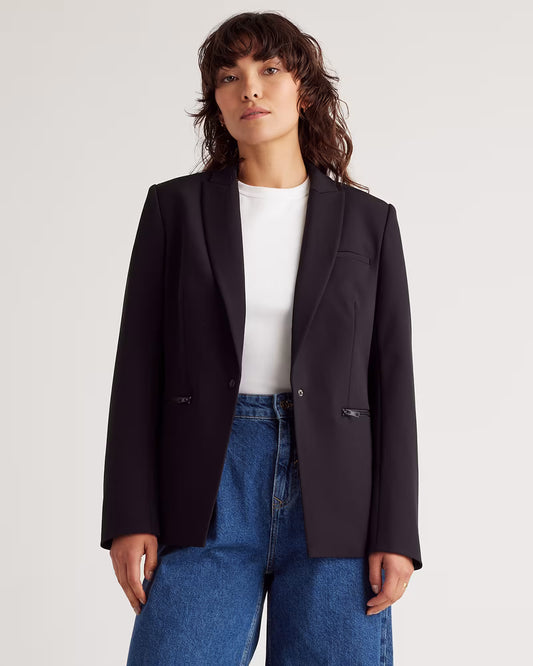 Scuba Single-Breasted Convertible Blazer - US 7872