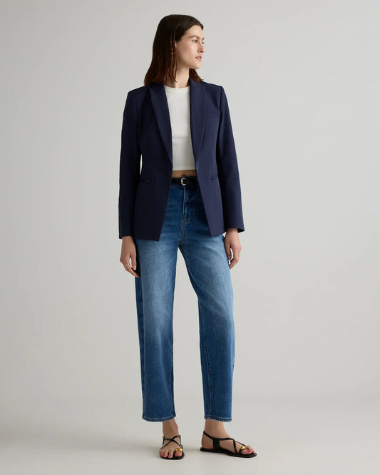 Scuba Single-Breasted Convertible Blazer - US 0146