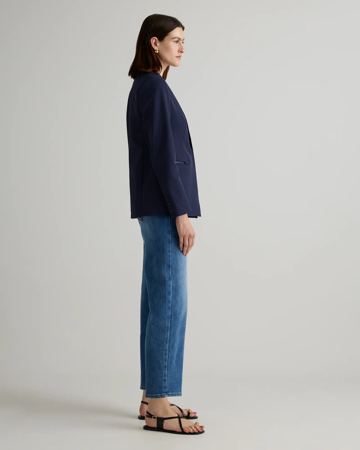 Scuba Single-Breasted Convertible Blazer - US 0146