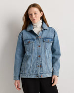 100% Organic Cotton Oversized Denim Jacket - US 1676