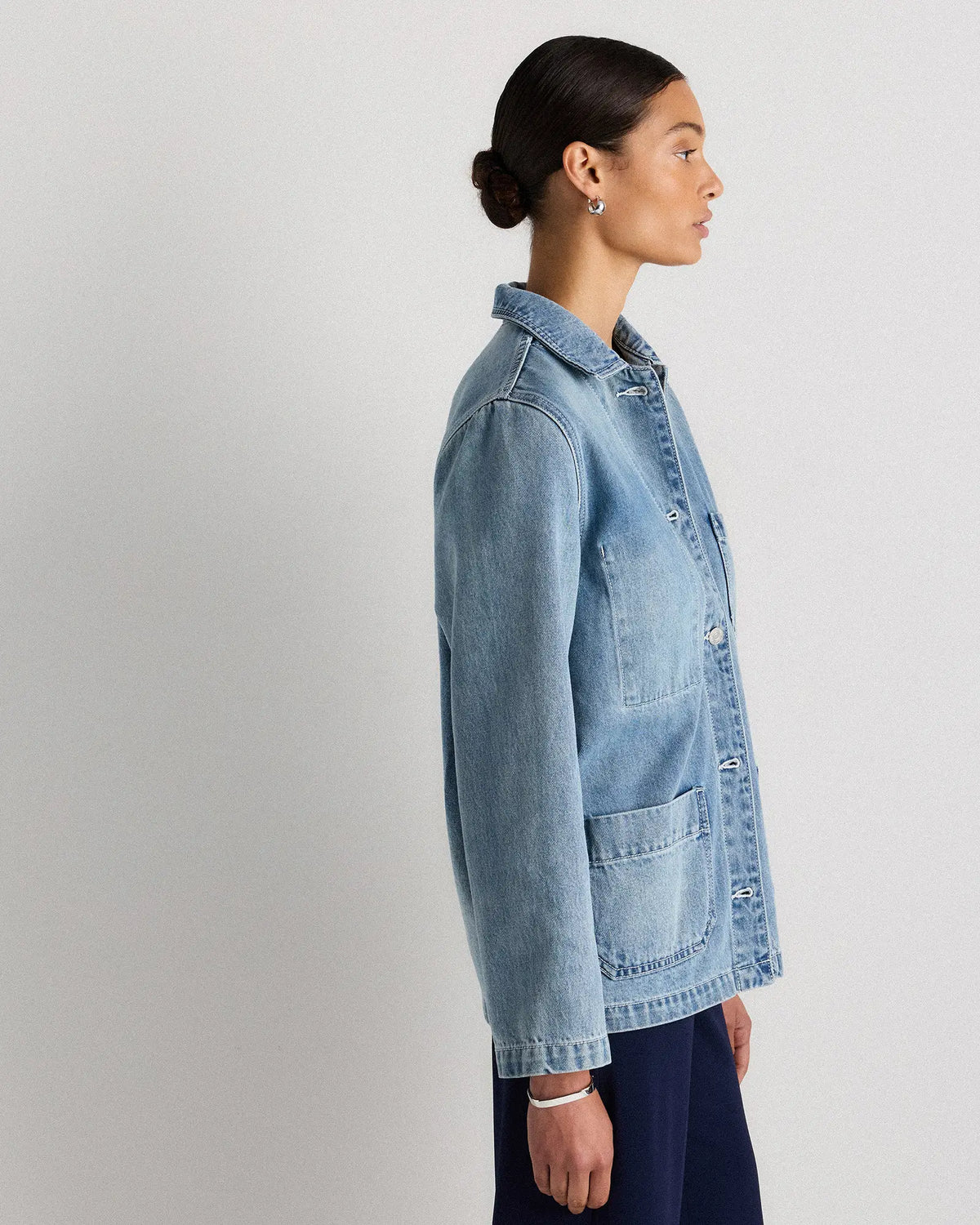 100% Organic Cotton Denim Chore Jacket - US 6389