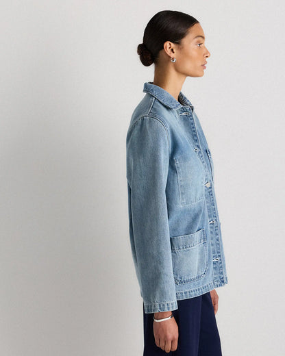 100% Organic Cotton Denim Chore Jacket - US 6389