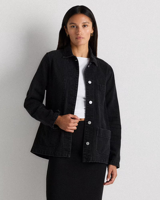 100% Organic Cotton Denim Chore Jacket - US 4313