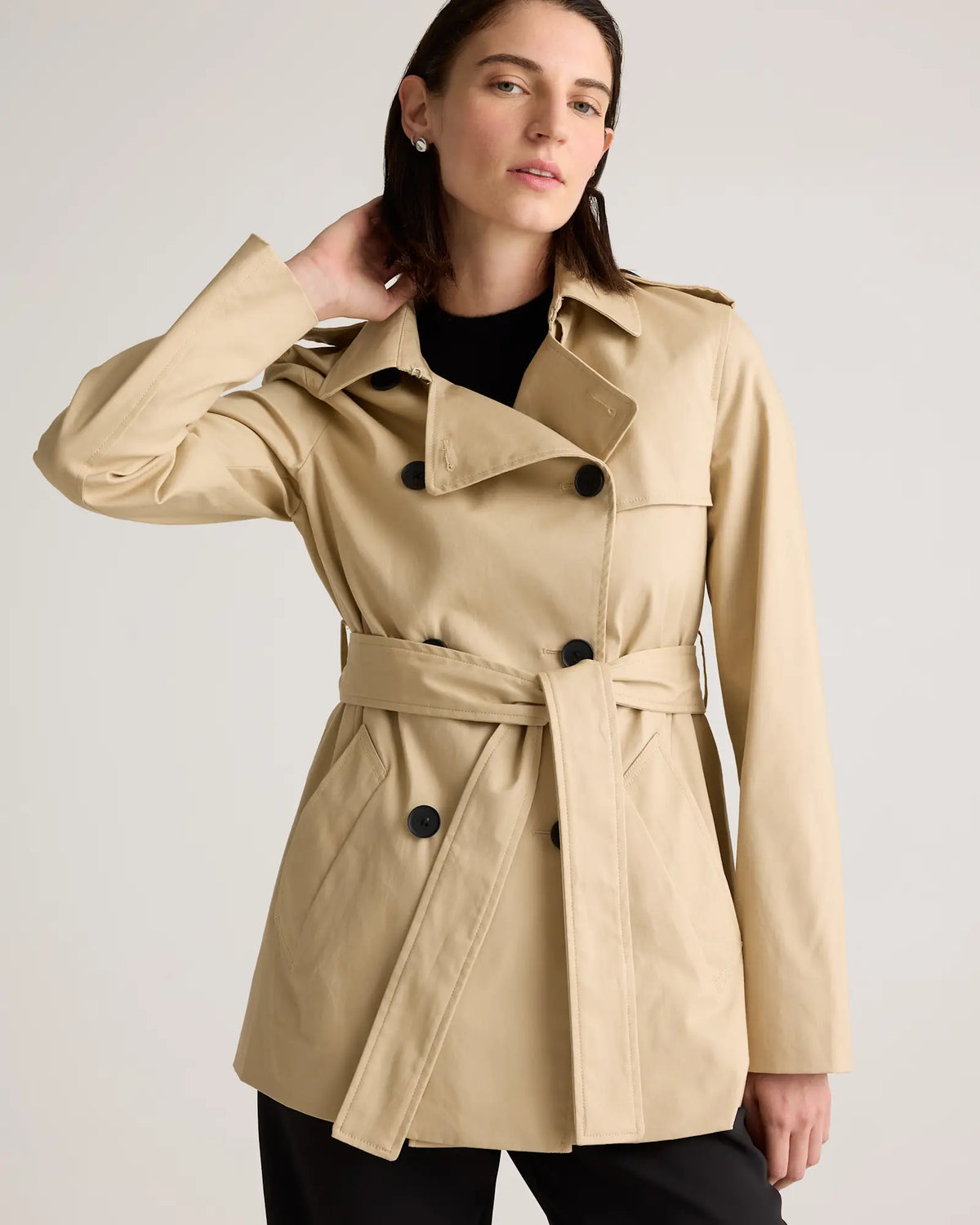 Comfort Stretch Short Trench Coat - US 5900