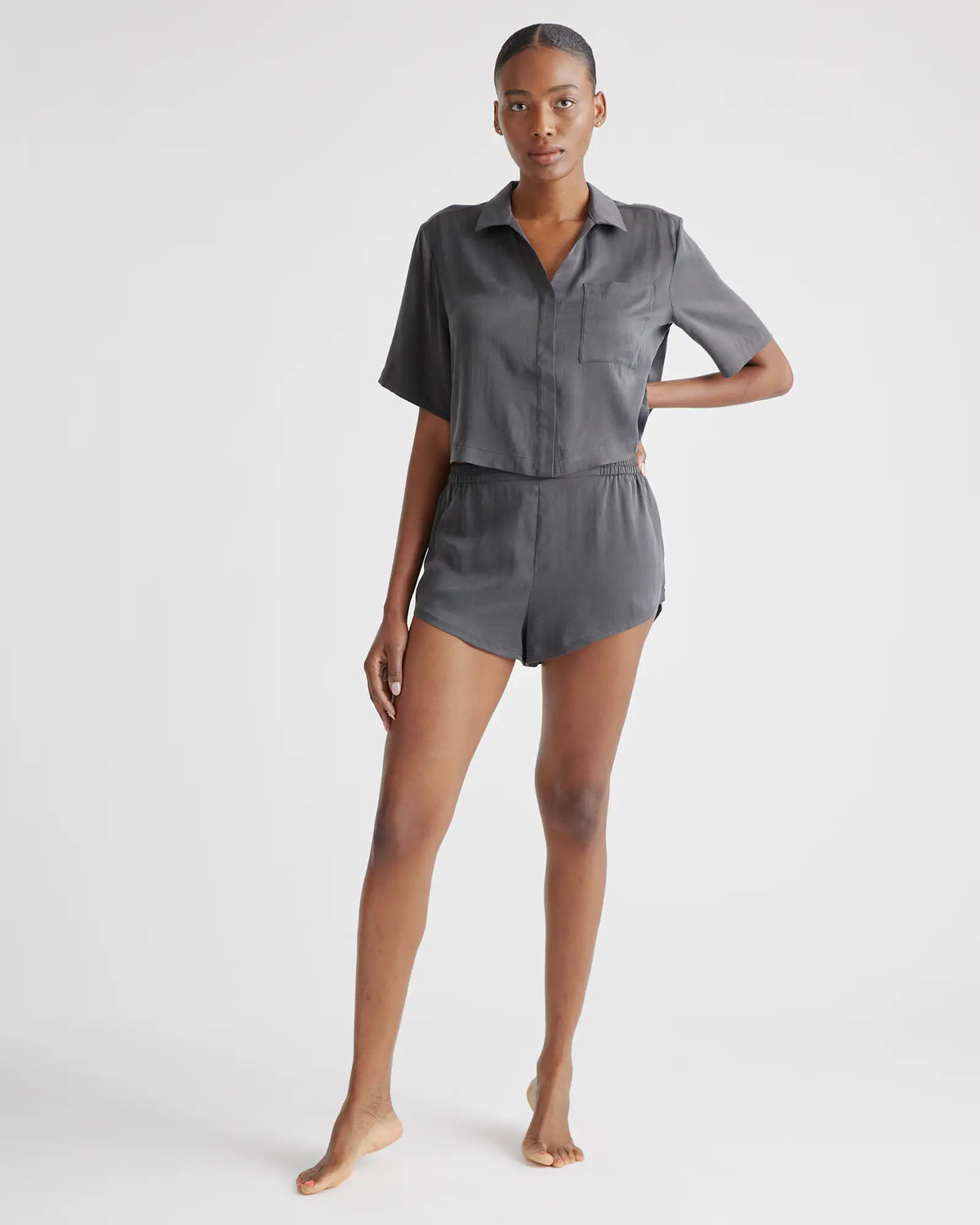 100% Washable Silk Pajama Shorts - US 8749