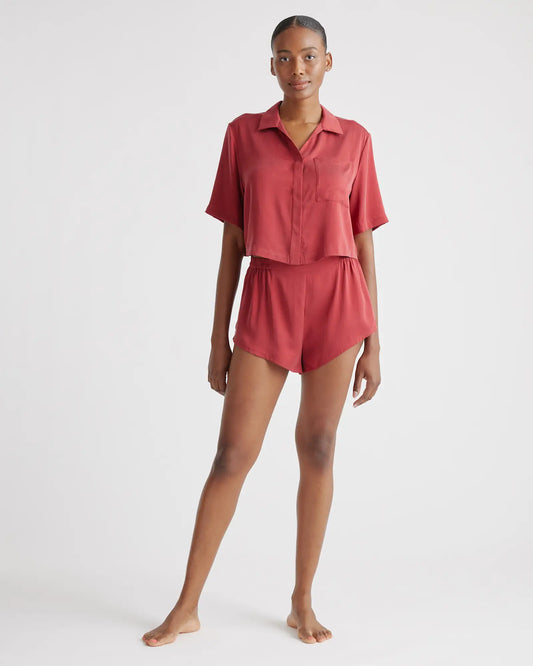 100% Washable Silk Pajama Shorts - US 7956