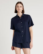 100% European Linen Shorts Pajama Set - US 5899