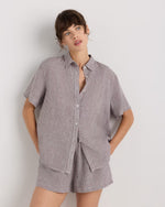 100% European Linen Shorts Pajama Set - US 0039