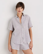 100% European Linen Shorts Pajama Set - US 3118