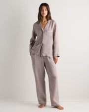 Taupe Brown Chambray