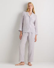Taupe Brown Mariner Stripe