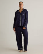 Bamboo Jersey Long Sleeve Pajama Set - US 6999