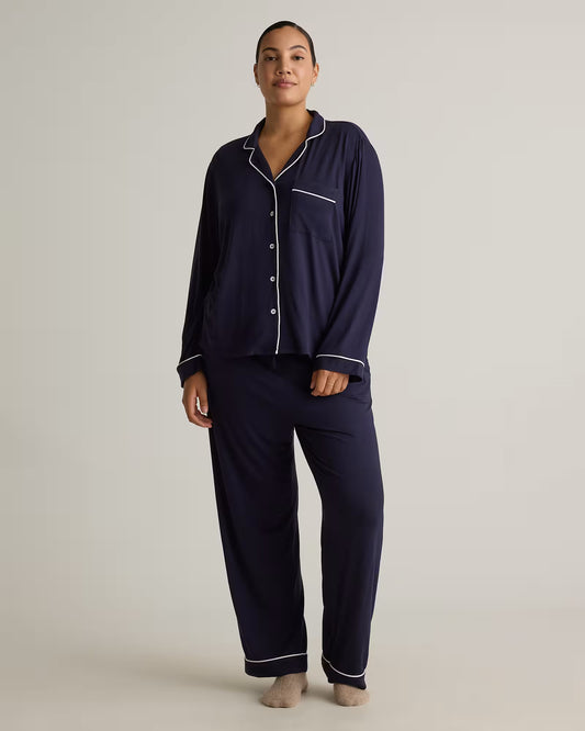 Bamboo Jersey Long Sleeve Pajama Set - US 6999