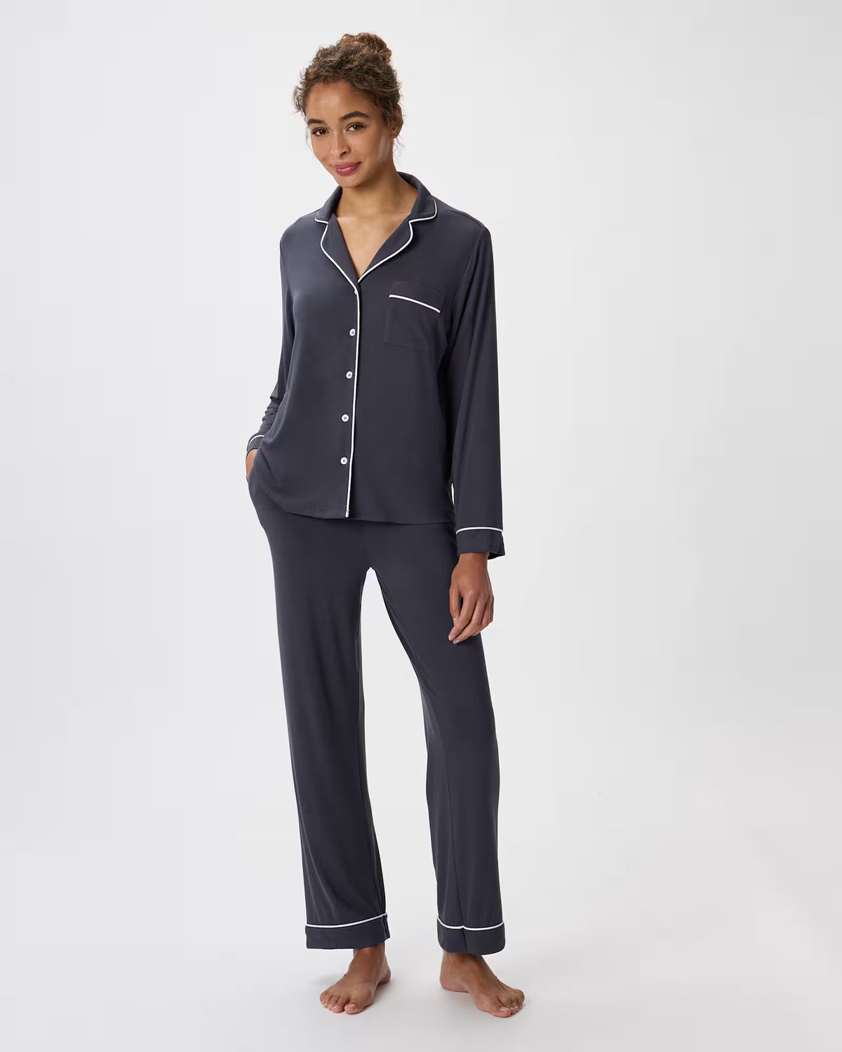 Bamboo Jersey Long Sleeve Pajama Set - US 1860