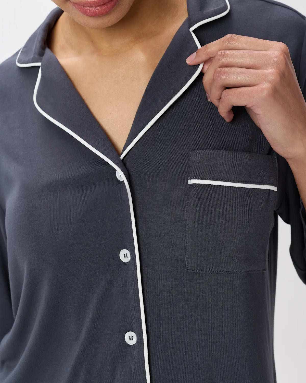 Bamboo Jersey Long Sleeve Pajama Set - US 1860