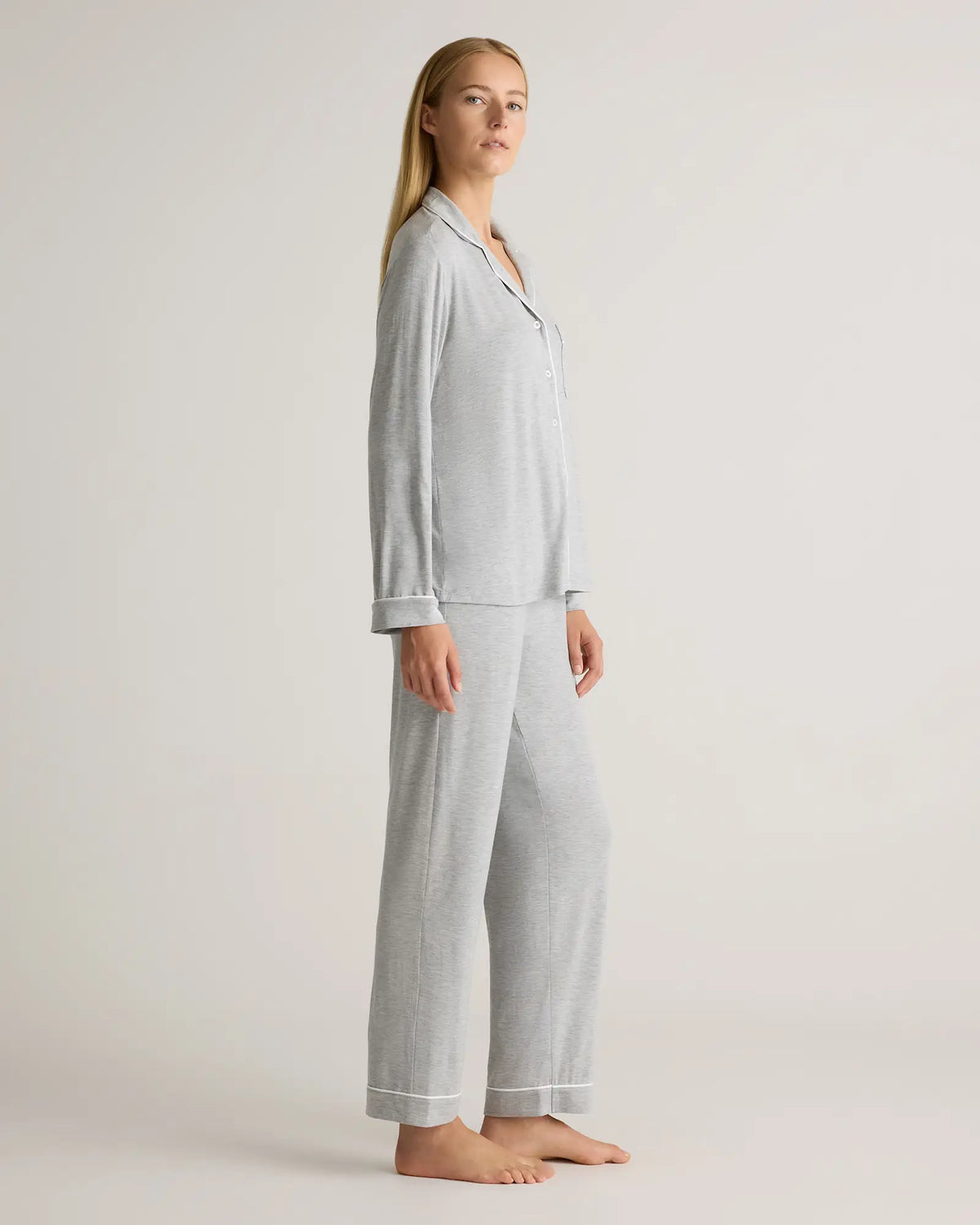 Bamboo Jersey Long Sleeve Pajama Set - US 2951