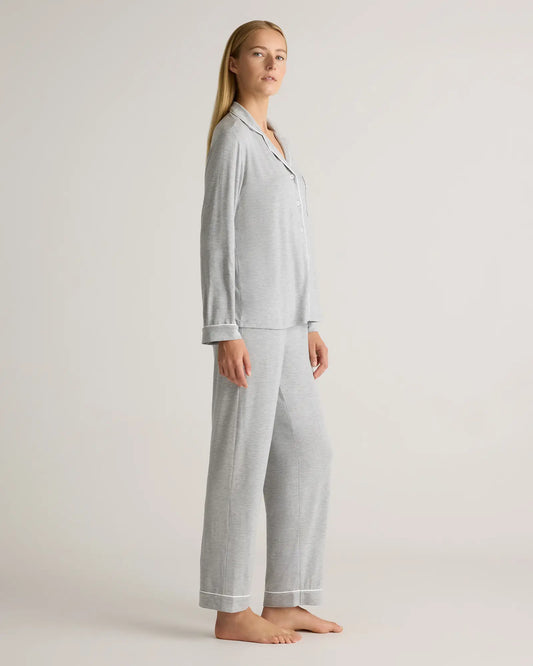 Bamboo Jersey Long Sleeve Pajama Set - US 2951