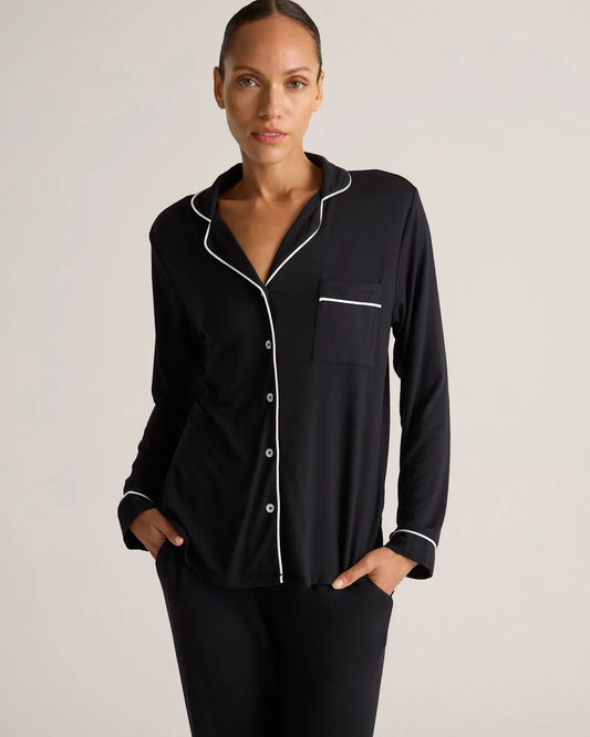 Bamboo Jersey Long Sleeve Pajama Set - US 8777