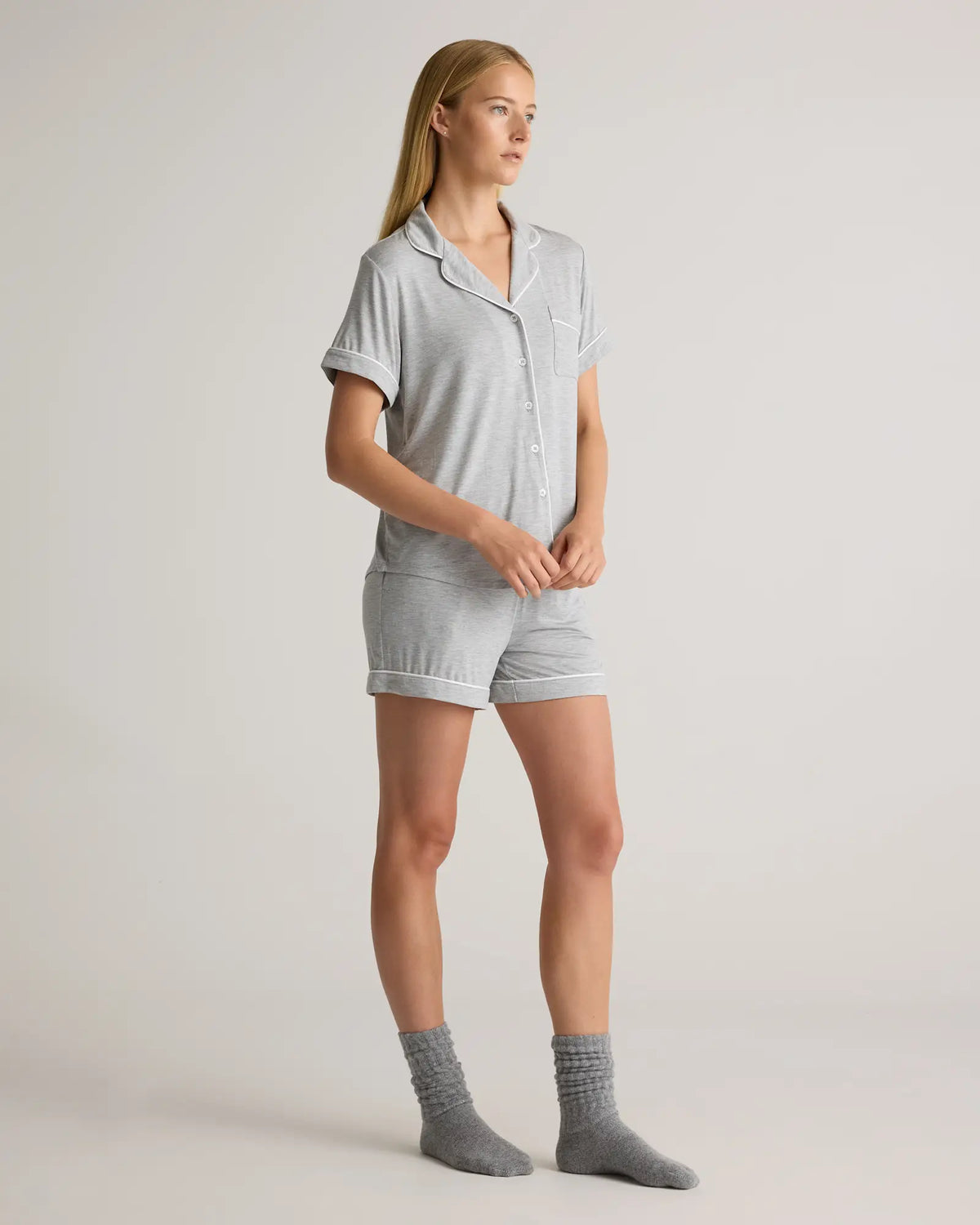 Bamboo Jersey Short Sleeve Pajama Set - US 2255