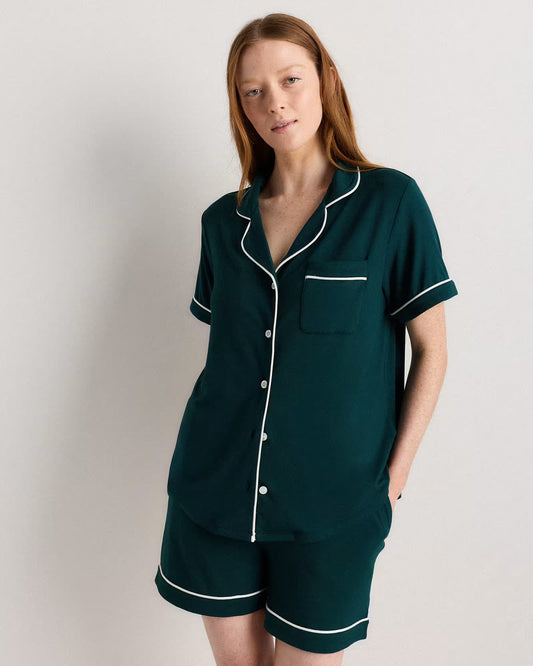 Bamboo Jersey Short Sleeve Pajama Set - US 8012