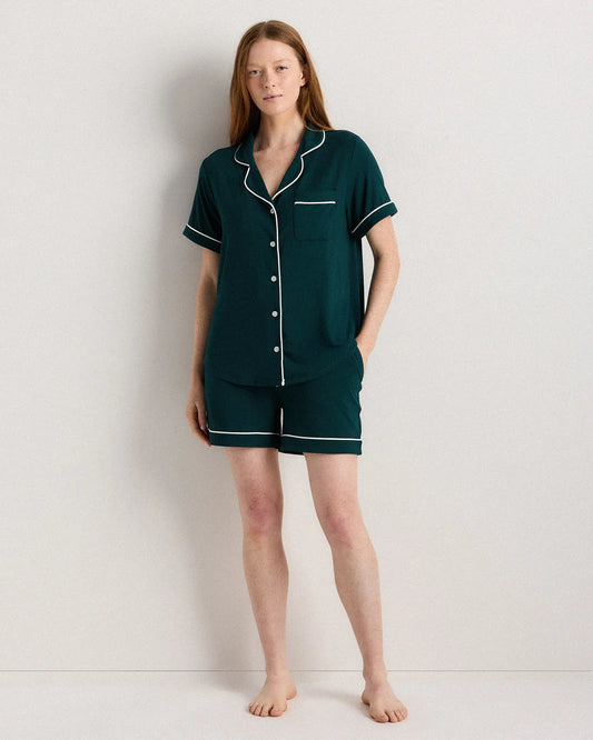 Bamboo Jersey Short Sleeve Pajama Set - US 8012
