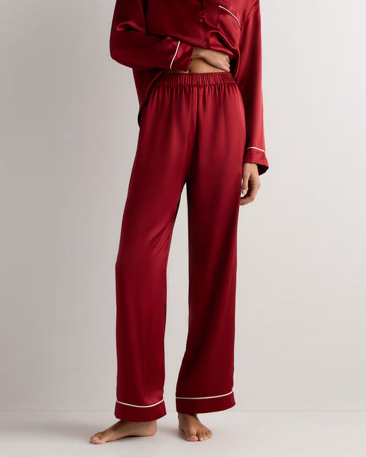 100% Washable Silk Satin Pajama Pant - US 8415