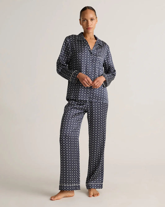 100% Washable Silk Satin Pajama Pant - US 7265