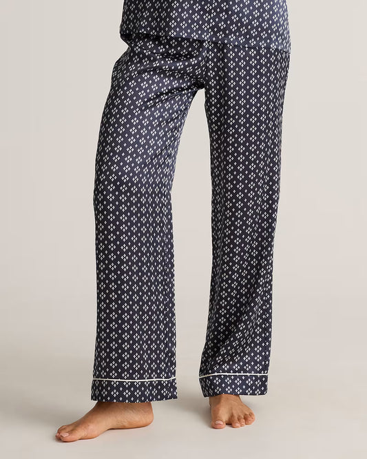 100% Washable Silk Satin Pajama Pant - US 7265