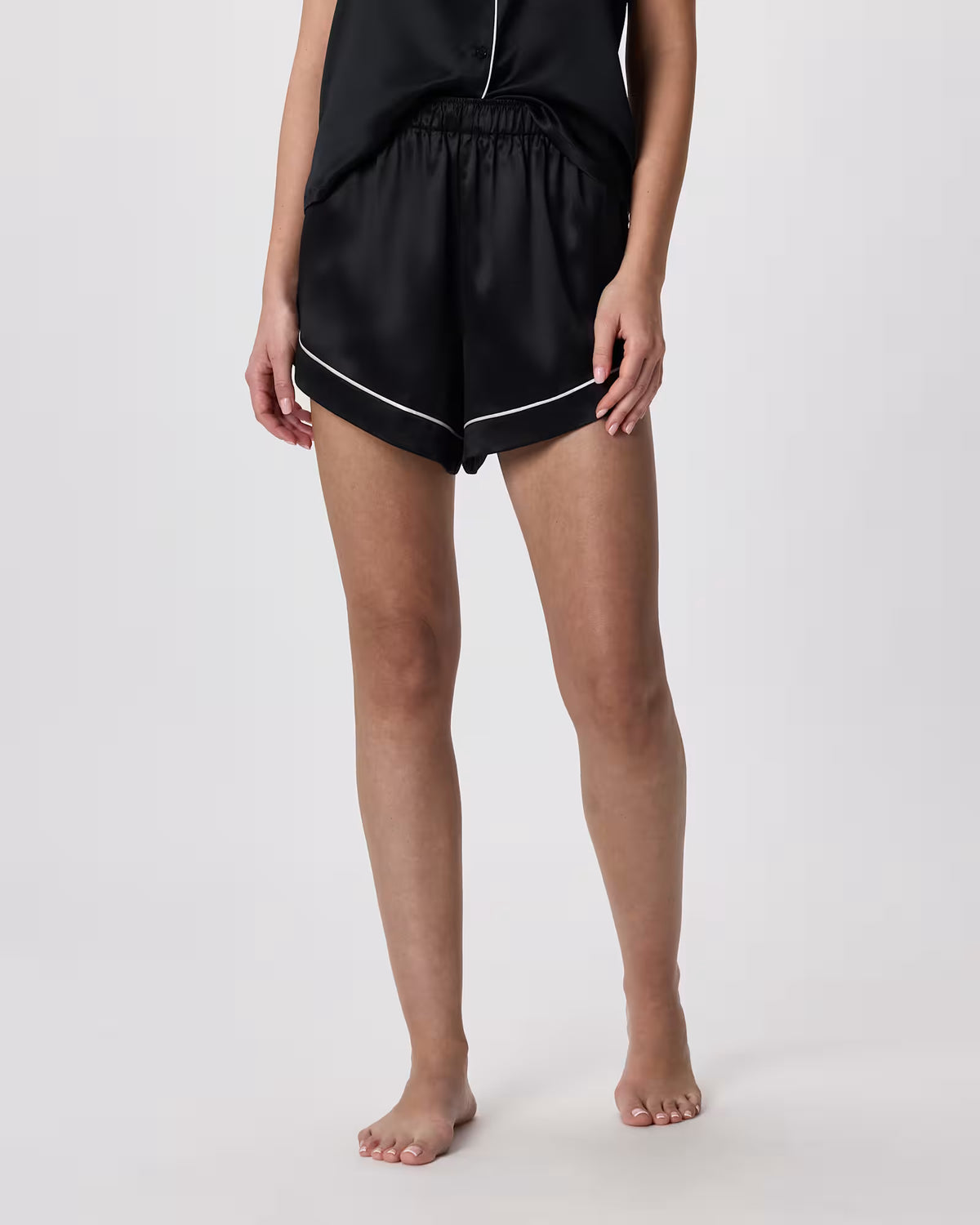 100% Washable Silk Satin Pajama Shorts - US 6580