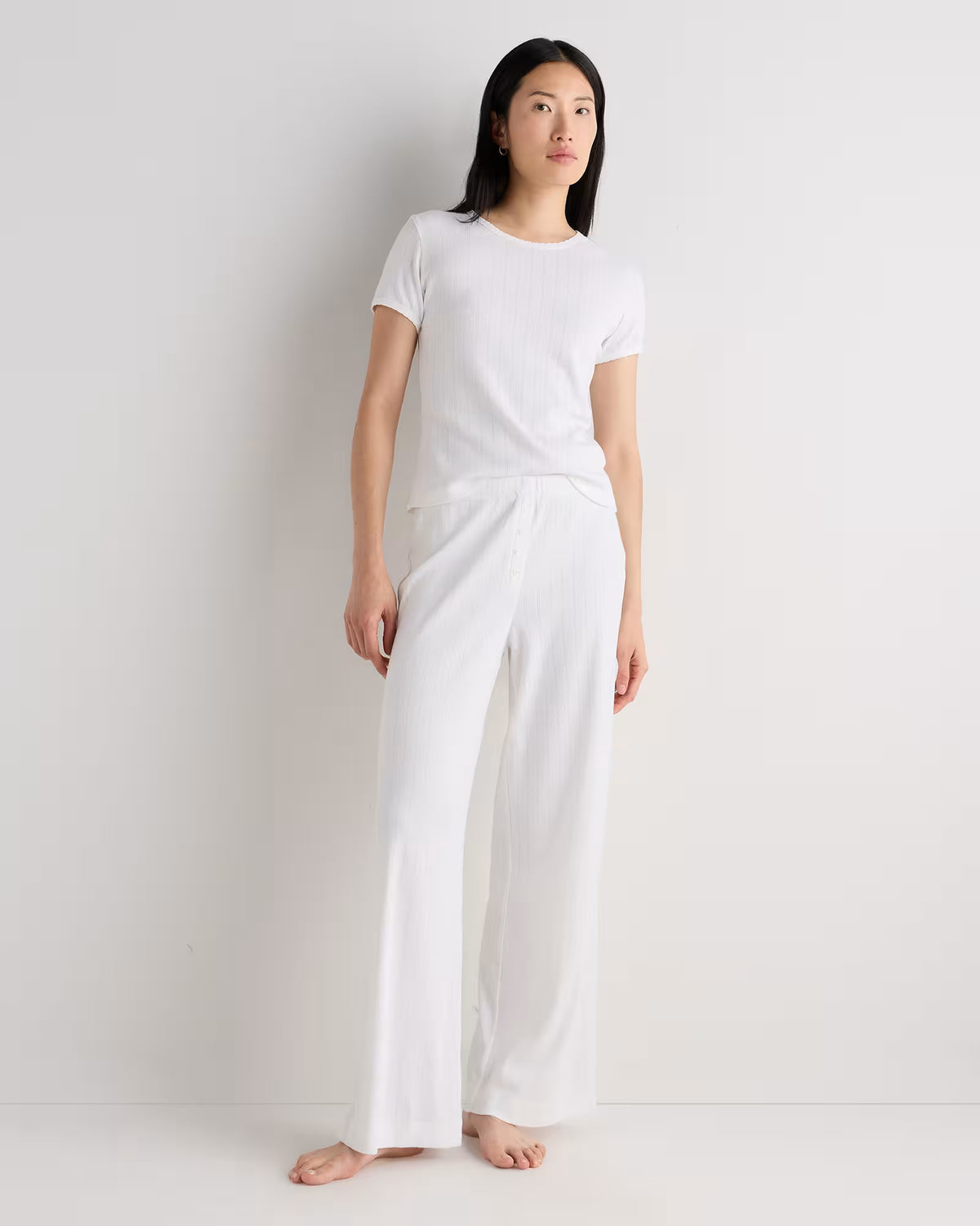 Organic Cotton Pointelle Pajama Set - US 2871